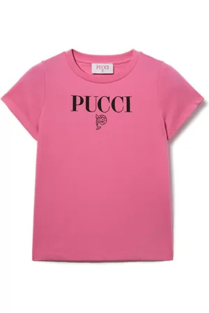 PUCCI Junior Playera con logo estampado