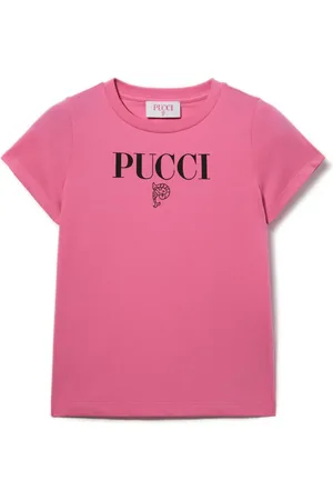 PUCCI Junior Playera con logo estampado