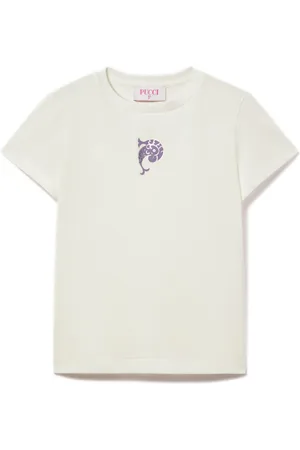 PUCCI Junior Playera con logo estampado