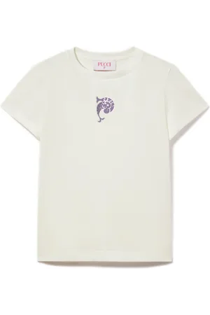 PUCCI Junior Playera con logo estampado