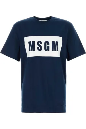 Msgm Playera con logo estampado