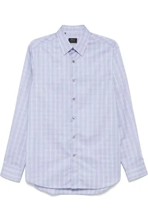 BRIONI Camisa con cuadros estampados