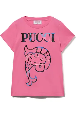 PUCCI Junior Playera con logo estampado