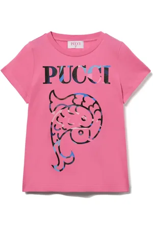 PUCCI Junior Playera con logo estampado