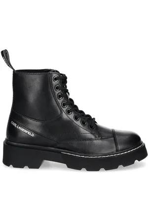Karl Lagerfeld Botines con logo en relieve