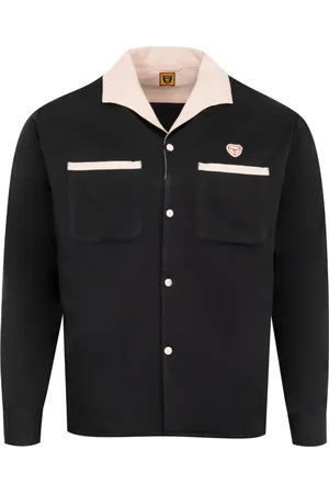 HUMAN MADE Camisa con cuello abierto