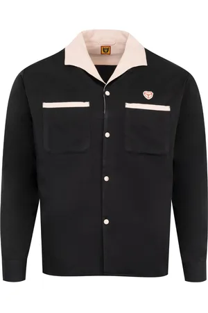HUMAN MADE Camisa con cuello abierto