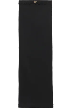 Prada Falda midi de canalé