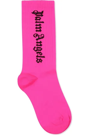Palm Angels Calcetines con logo en intarsia