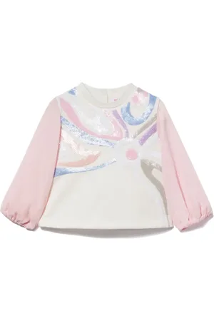 PUCCI Junior Top con estampado Marmo
