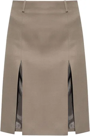 The Attico Falda midi con cintura alta
