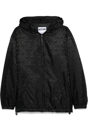 Moschino Chamarra con logo en jacquard