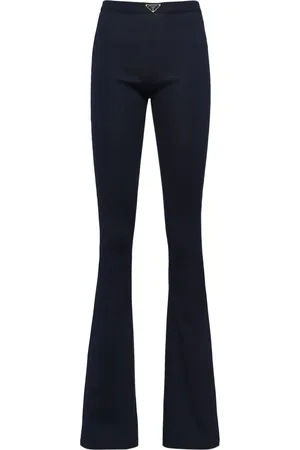 Prada Pantalones de canalé con detalle de botones