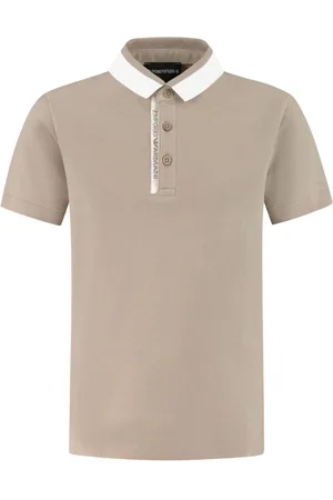 Emporio Armani Playera tipo polo con placa del logo