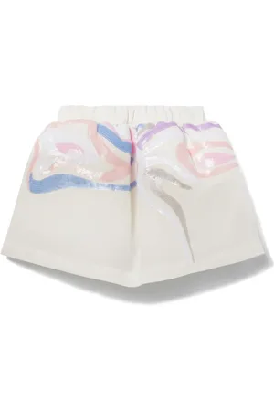 PUCCI Junior Falda corta con detalle Marmo