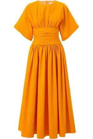 Carolina Herrera Vestido midi con fajín en la cintura
