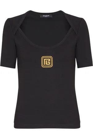 Balmain Playera con logo PB bordado