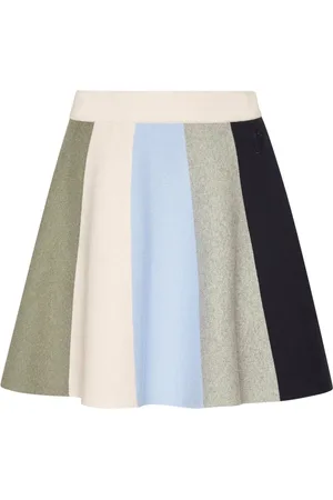 J.W.Anderson Falda corta con rayas estampadas