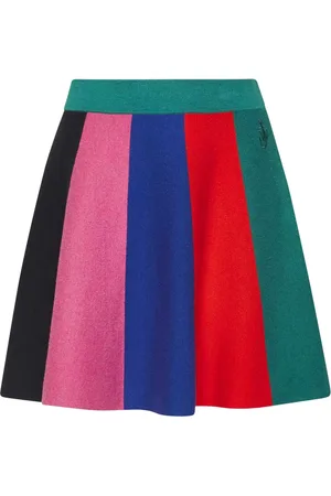 J.W.Anderson Falda corta con rayas estampadas