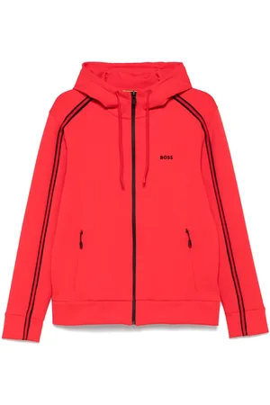 HUGO BOSS Hoodie con detalle de rayas
