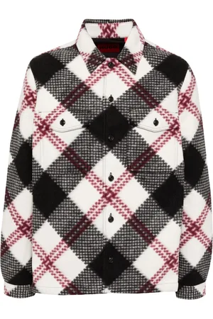 HUGO BOSS Sobrecamisa con motivo de cuadros