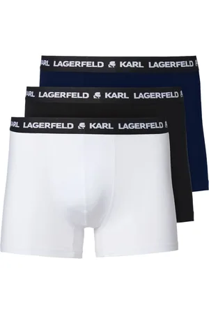 Karl Lagerfeld Pack de tres piezas de ropa interior con logo en la pretina