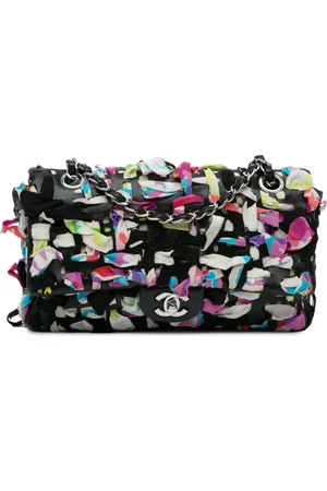 CHANEL Bolsa de hombro Medium Classic Lambskin and Silk Ribbon Single Flap 2010-2011