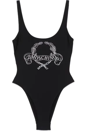 Moschino Traje de baño con logo estampado