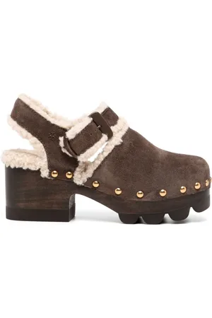 Tory Burch Zuecos texturizados