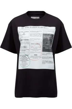 Maison Margiela Playera con texto estampado