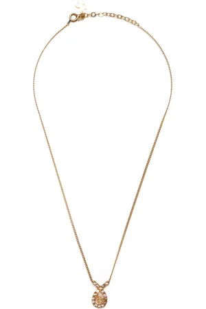 Dior Collar de cadena con logo CD 1990