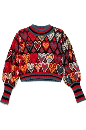 Farm Rio Suéter Hearts Ikat