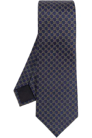 Gucci Corbata de seda con motivo GG
