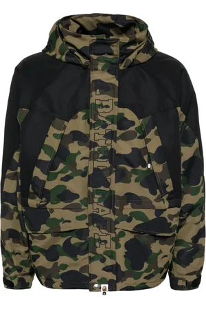 A Bathing Ape Chamarra con estampado militar
