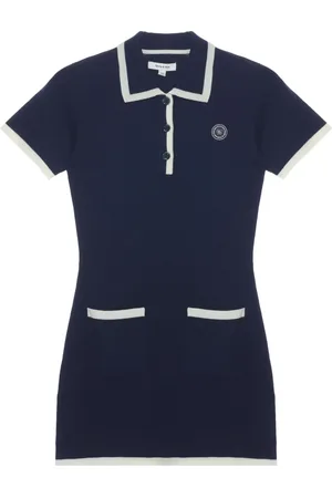 Sporty & Rich Vestido corto con parche del logo