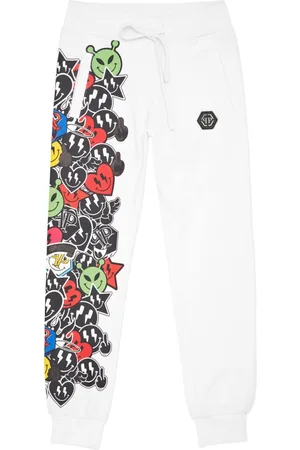 Philipp Plein Pants con motivo Smiley