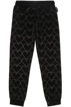 Philipp Plein Pants con apliques de corazón