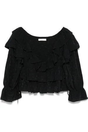 Chloé Blusa corta con volantes