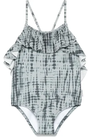 Le pandorine Traje de baño con estampado tie-dye