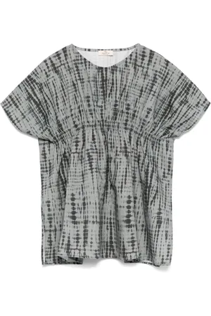 Le pandorine Top con estampado tie-dye