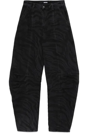 ROTATE Pantalones con motivo de cebra