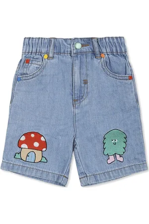 Stella McCartney Shorts de mezclilla bordados