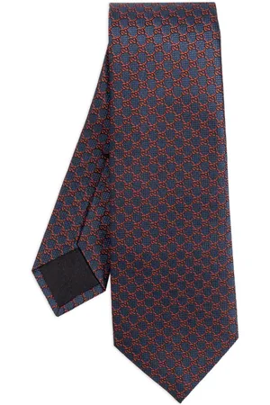 Gucci Corbata de seda con motivo GG