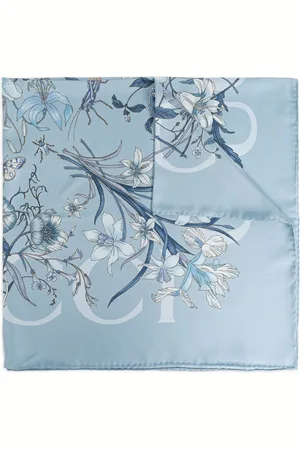 Gucci Mascada de seda estampada