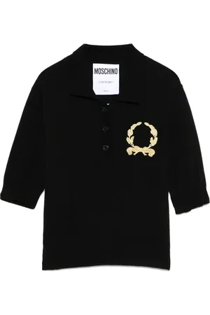 Moschino Playera tipo polo con motivo bordado
