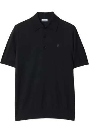 Burberry Playera tipo polo con manga larga