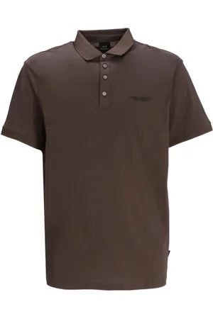 Armani Exchange Playera tipo polo con logo bordado