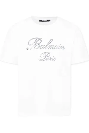 Balmain Playera con aplique del logo