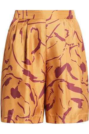ASCENO Shorts con estampado abstracto