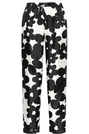 Marni Pantalones de seda con estampado Dillies
